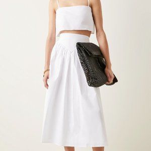 Bird & Knoll Ava Cotton Midi Skirt (New with tags)